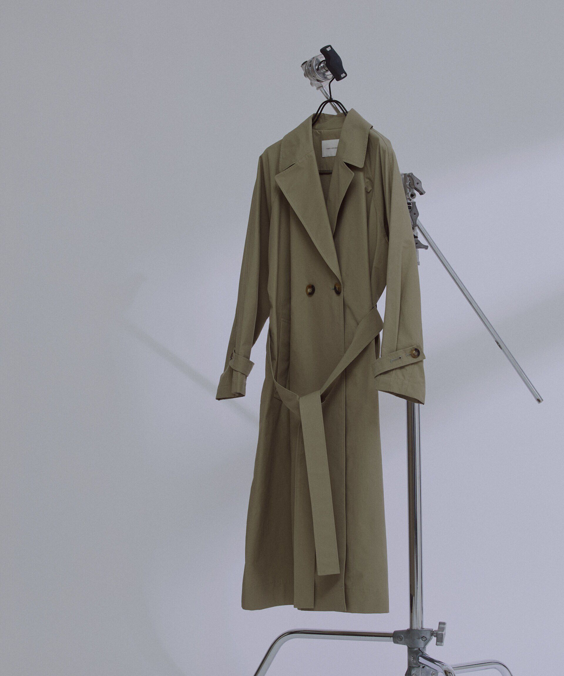 nano･universe「撥水加工コットンナイロンバックギャザーコート」|その他|カーキ