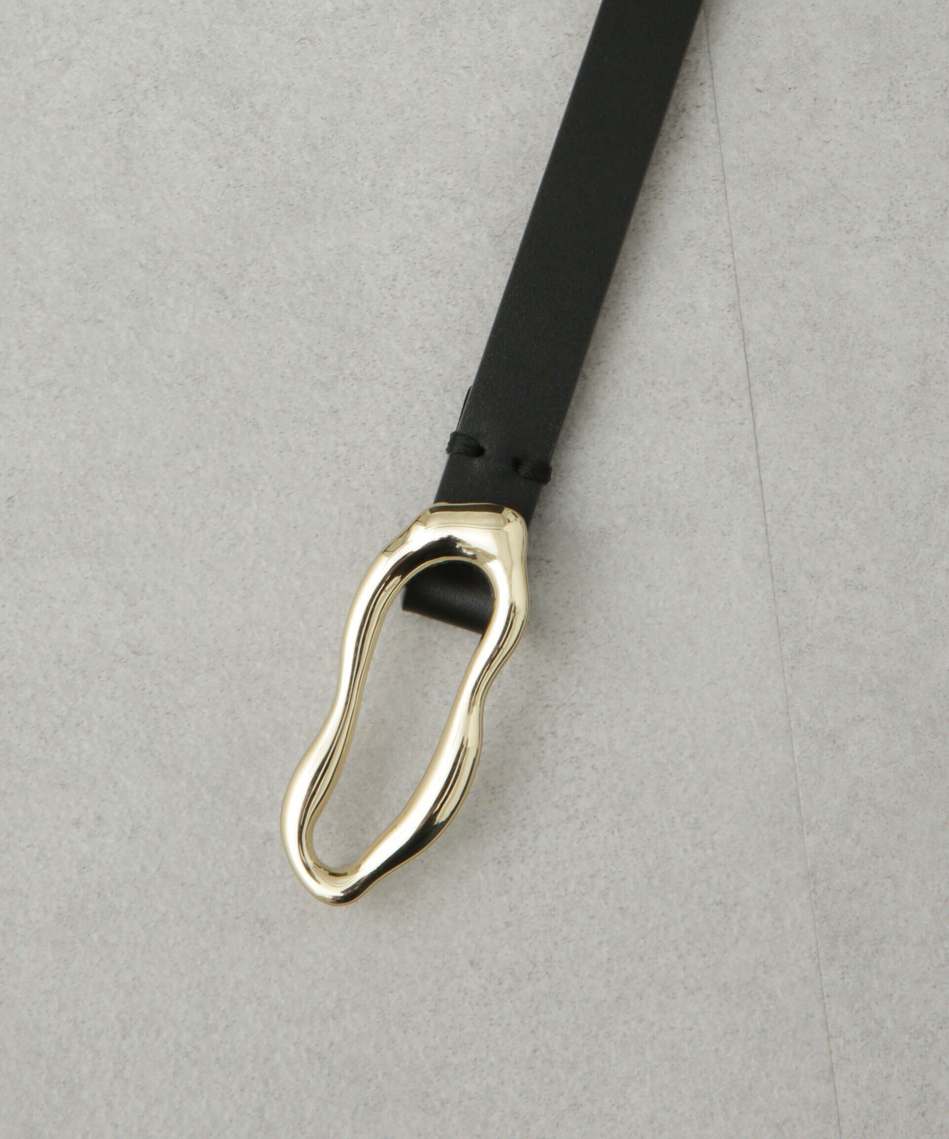 nano･universe「ウェーブバックルレザーベルト」|ベルト|