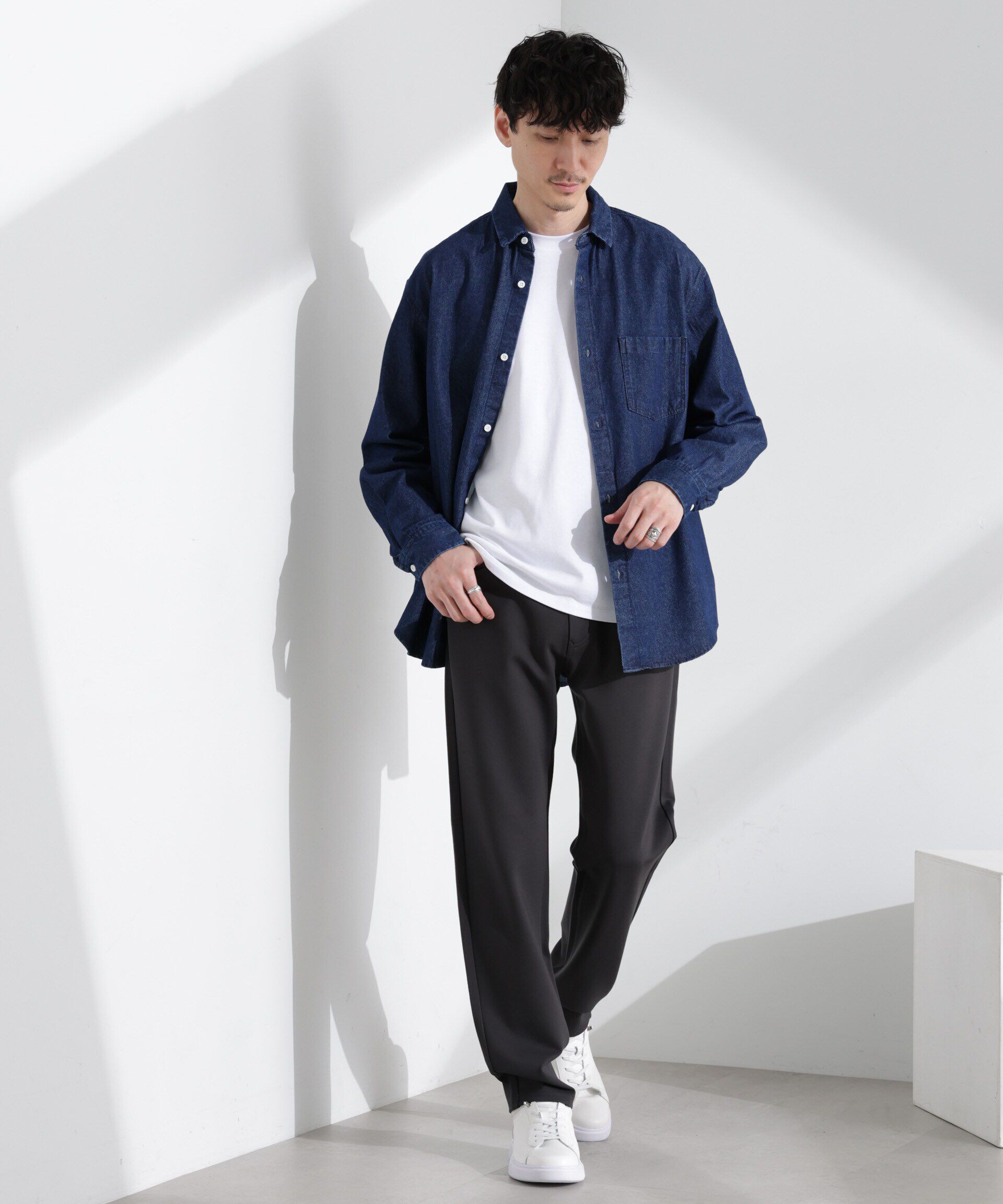 nano･universe「5P テーパードパンツ」|チノ|