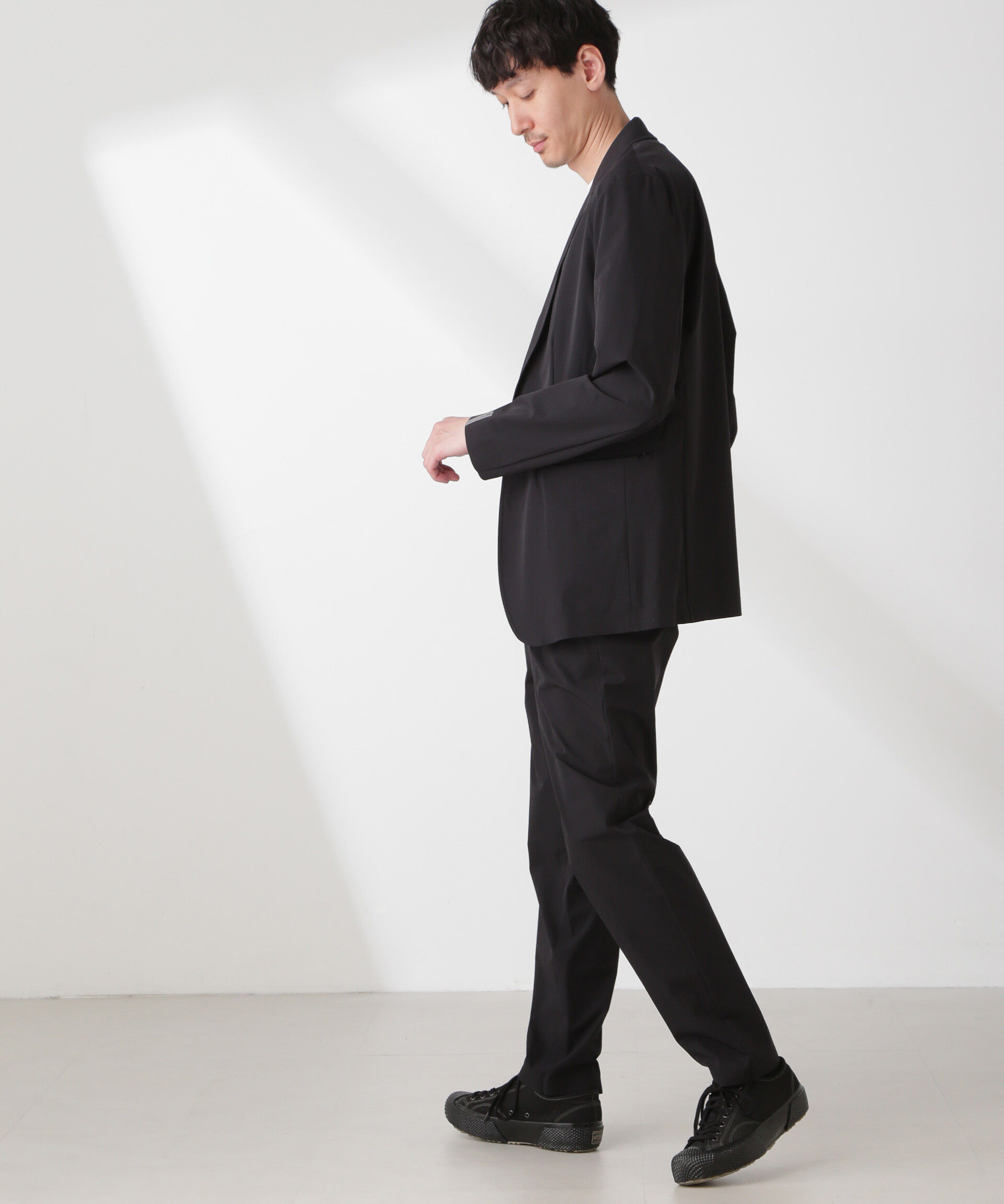 nano･universe「｢EVERLAST｣ テクニカルナイロンパンツ（セットアップ可）」|チノ|