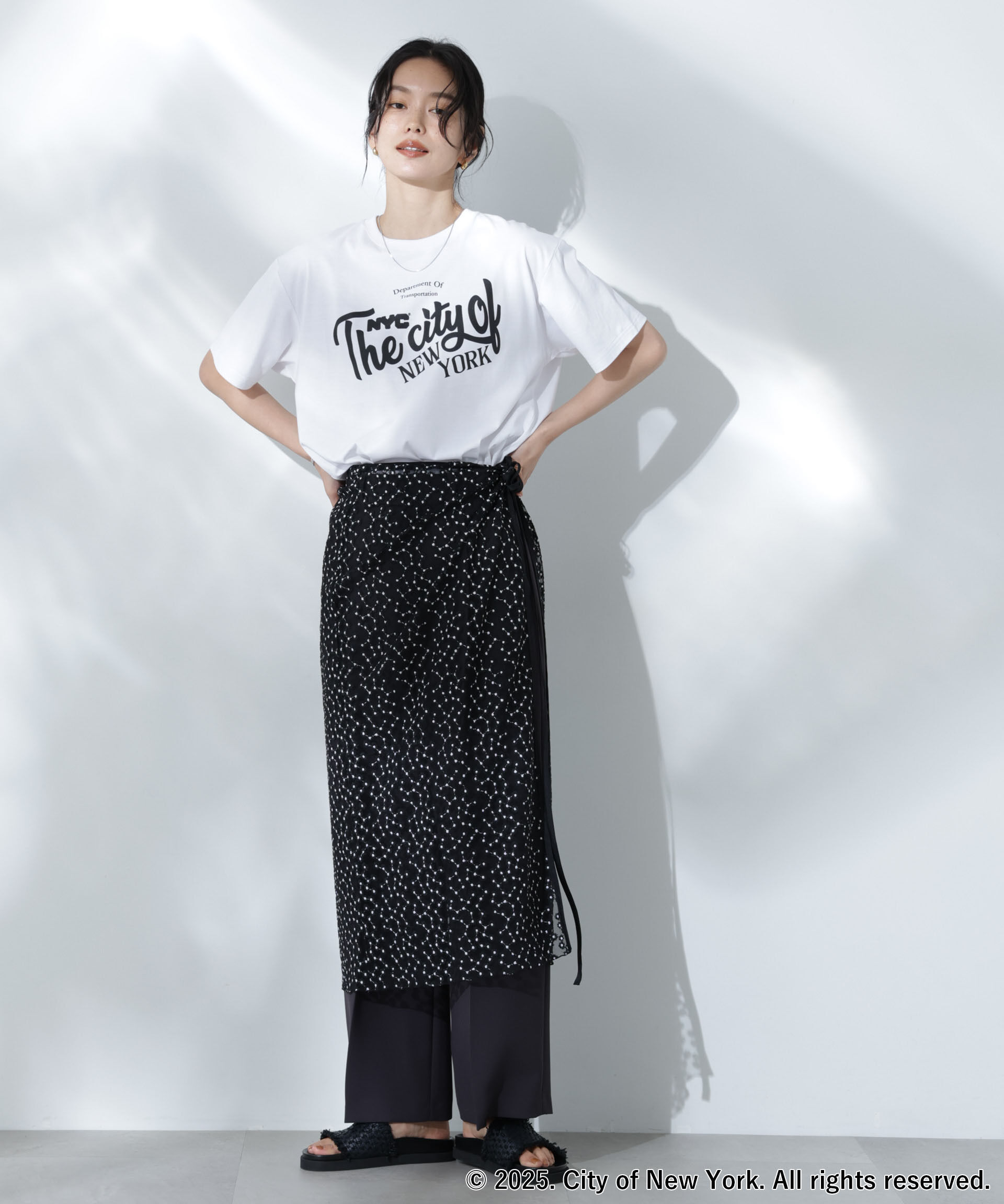 nano･universe「GOOD ROCK SPEED&times;Anti Soaked(R) 汗染み防止 NYC Tシャツ」|Tシャツ・カットソー|