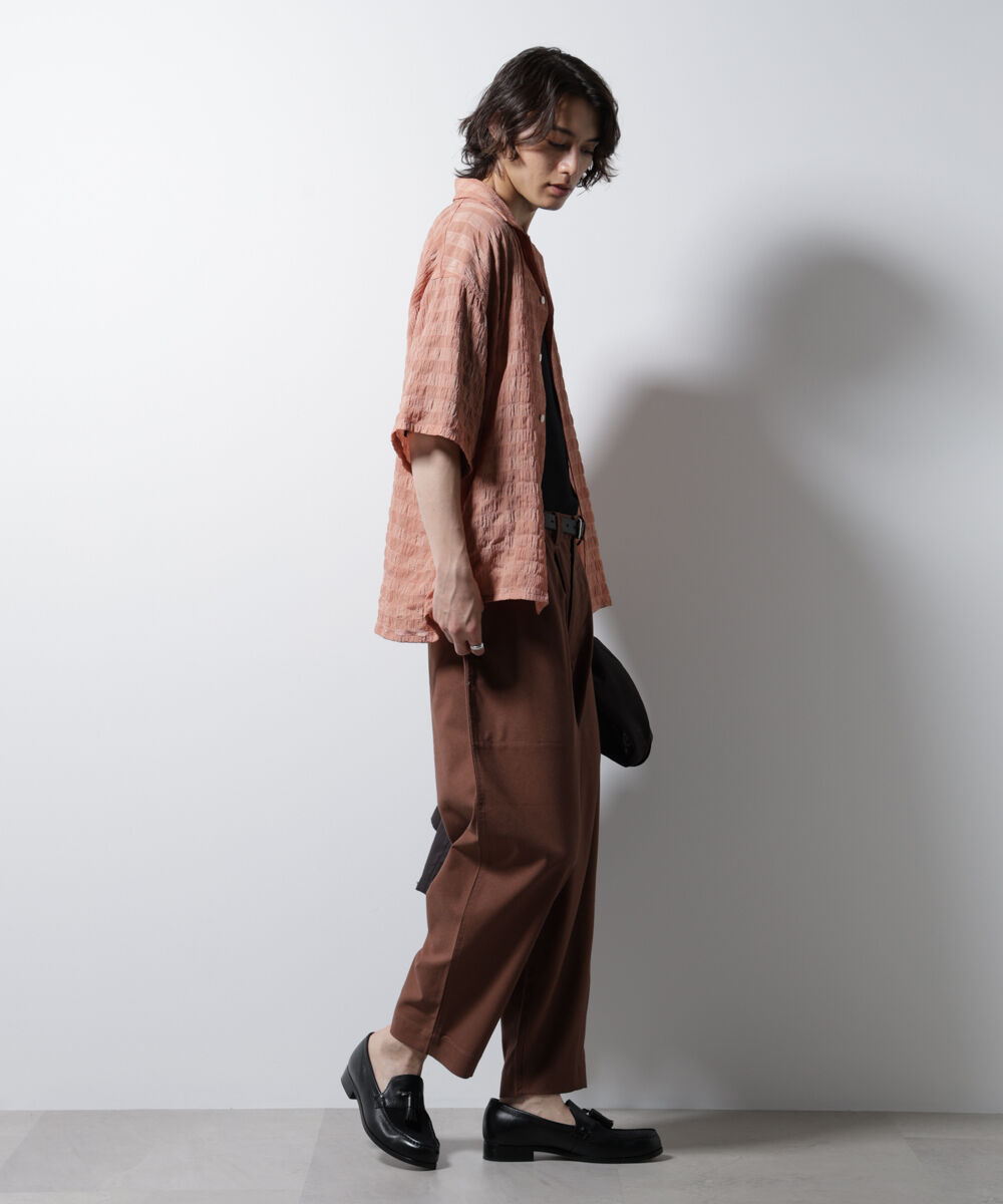 nano･universe「リネンミックスリラックスイージーパンツ」|チノ|