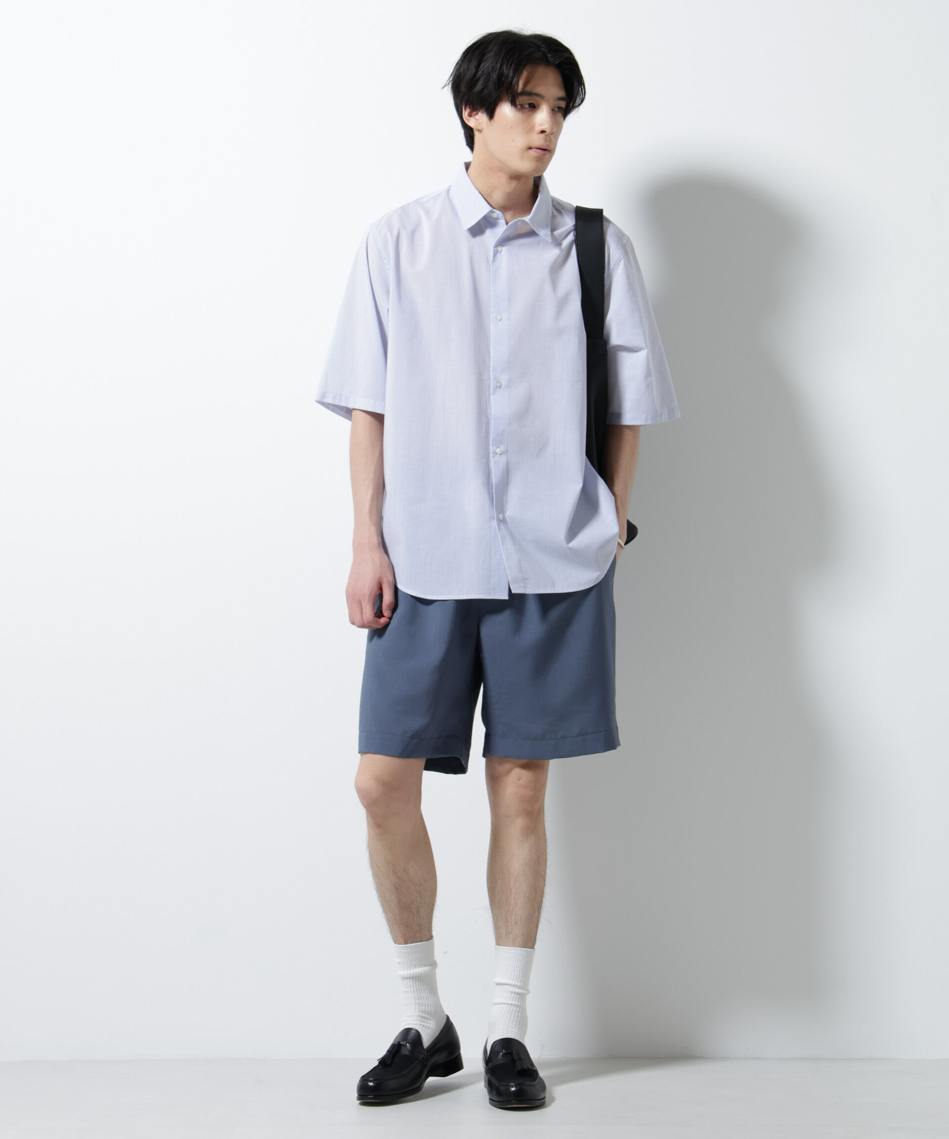 nano･universe「TEXBRID(R)レギュラーカラーシャツ 半袖」|シャツ・ブラウス|