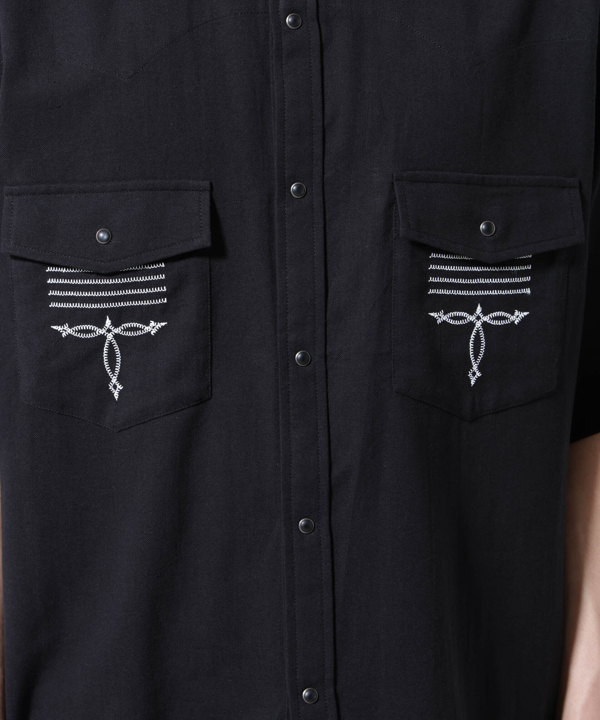 nano･universe「エンブロイダリー ウェスタンシャツ」|シャツ・ブラウス|