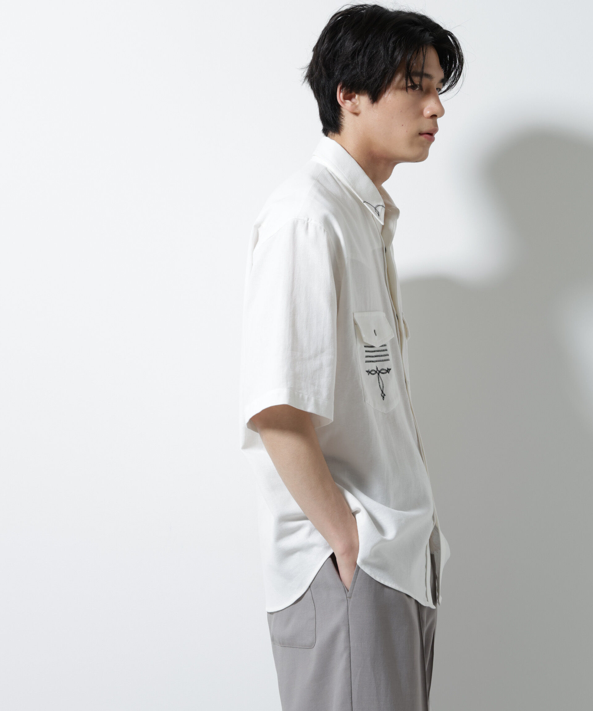 nano･universe「エンブロイダリー ウェスタンシャツ」|シャツ・ブラウス|