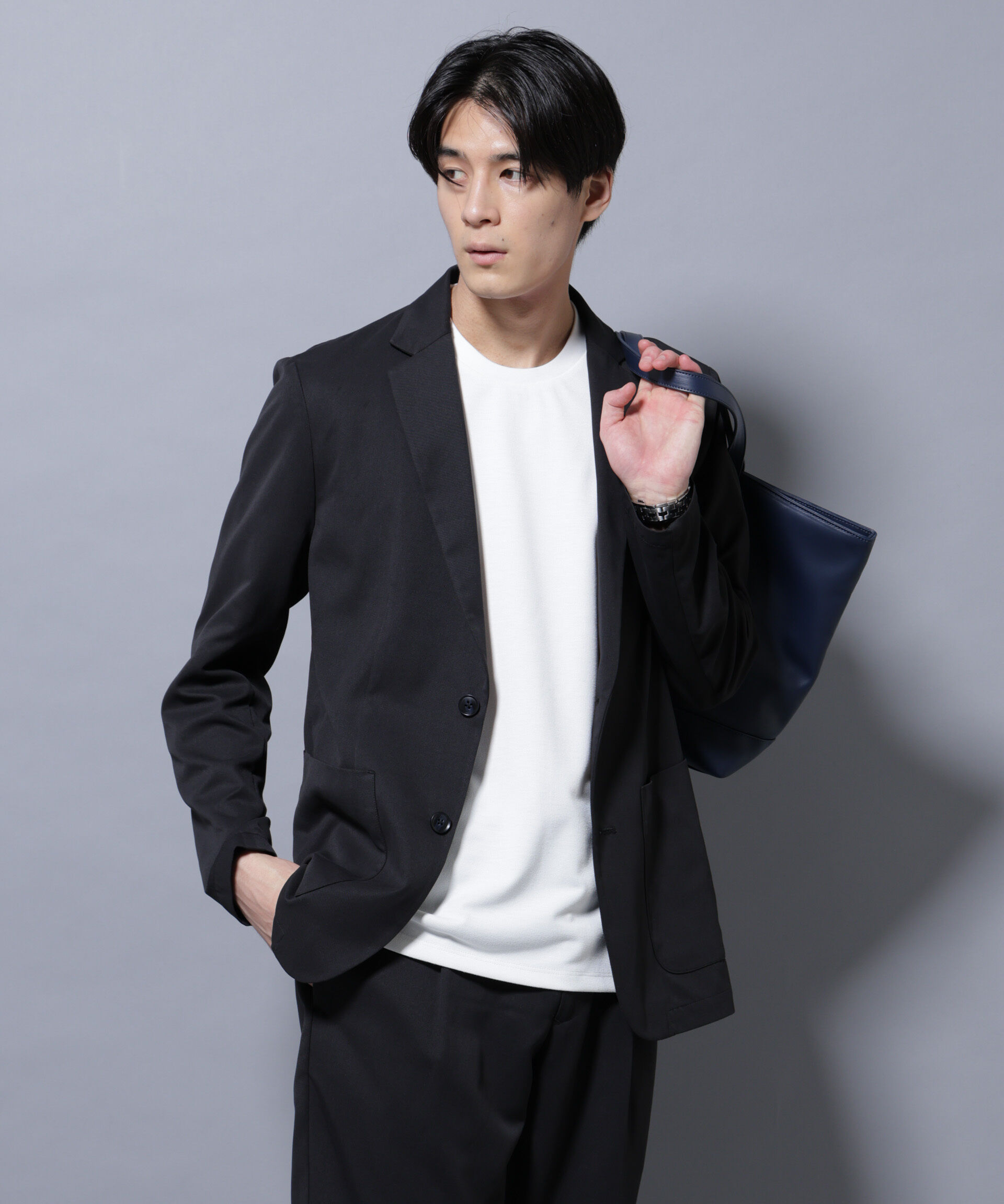 nano･universe「ピーチツイルセットアップ」|スーツ|