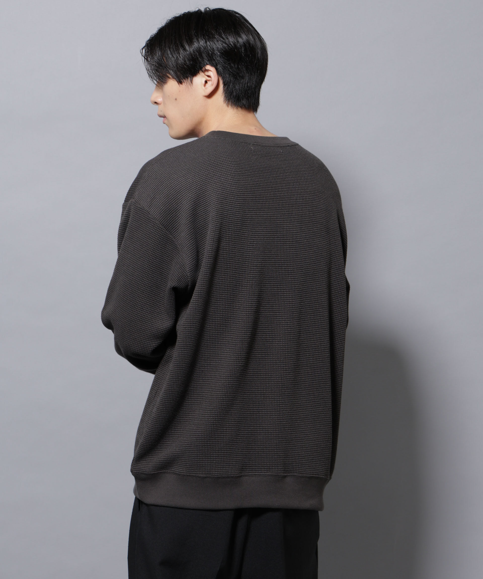 nano･universe「テックワッフルクルーネックＴシャツ」|Tシャツ・カットソー|