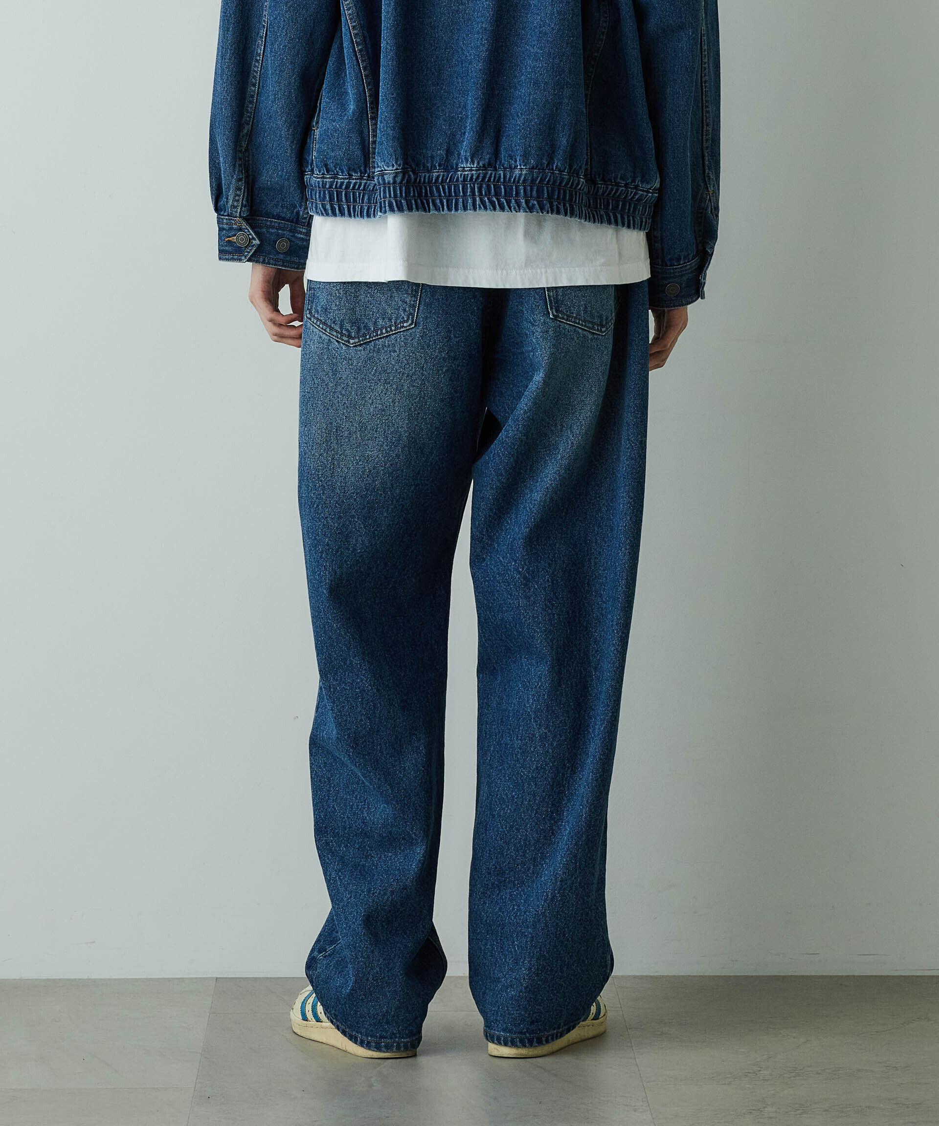  「「HOTEL PALACE」オテルパラス 13ozバイオブリーチルーズシルエットデニムパンツ」|デニム|