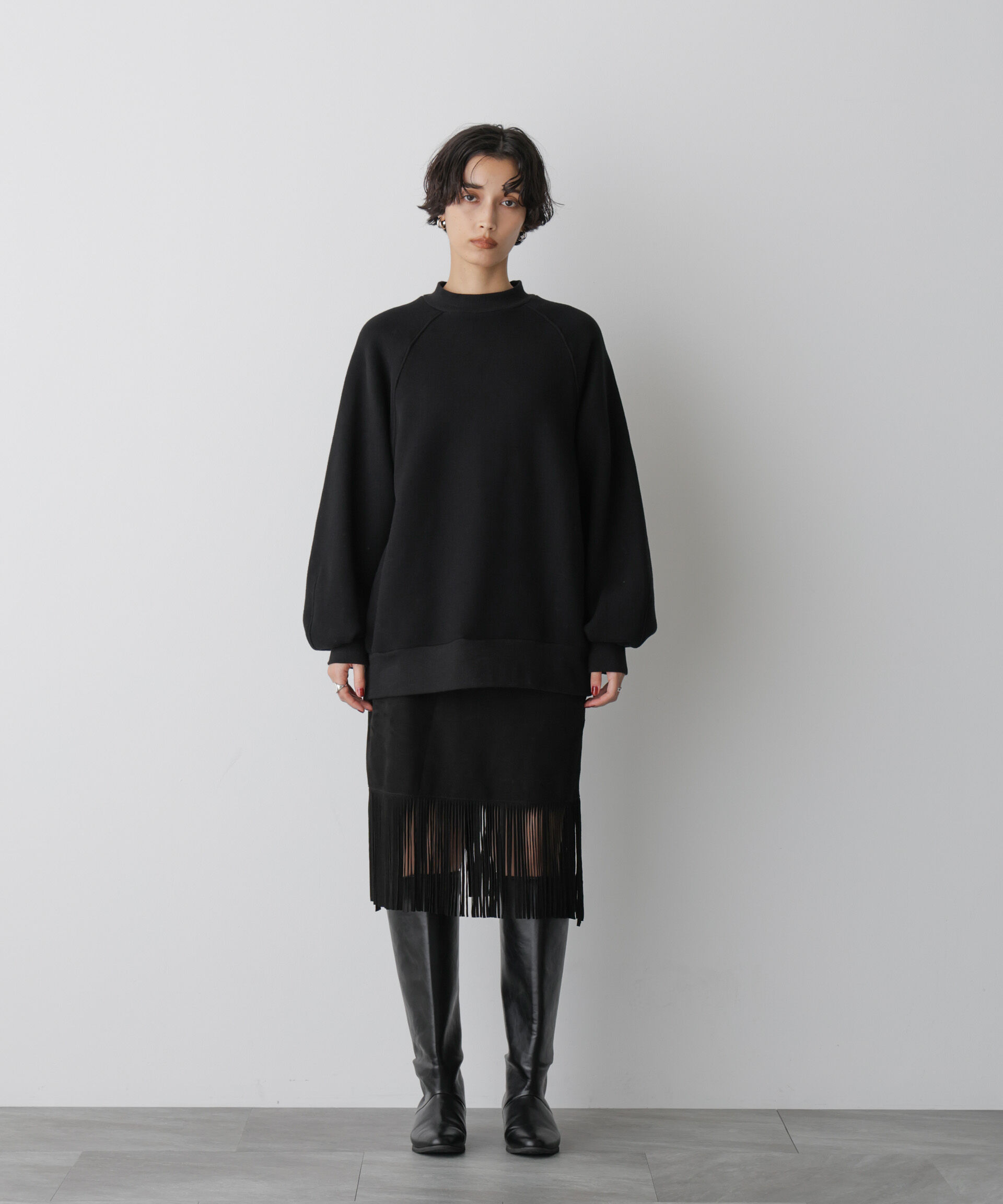  「「STEVELOUR」フラッフィースタンドプルオーバー」|スウェット・ジャージ|