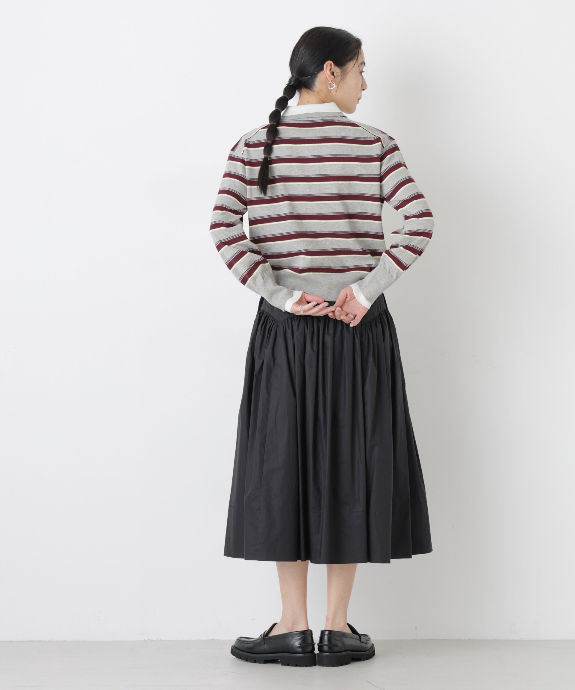 nano･universe「ローギャザーミディスカート」|スカート|