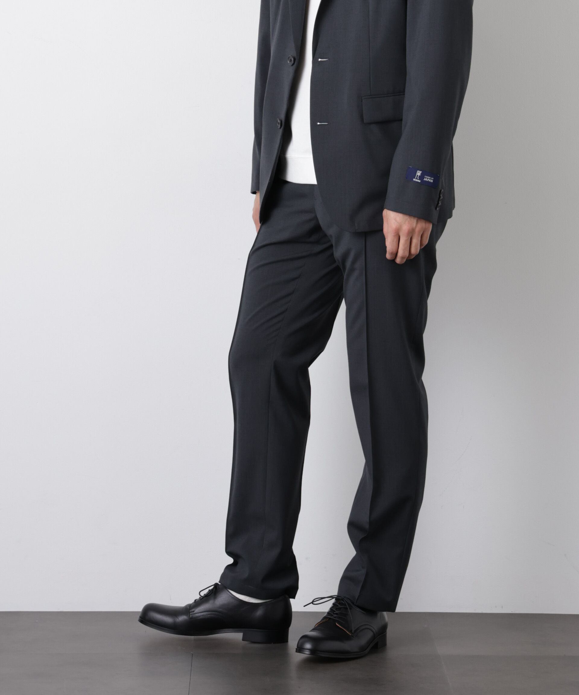 nano･universe「｢DamerinoSelect｣JAPANfabricウールストレッチパンツ（セットアップ可）」|スーツ|チャコール3