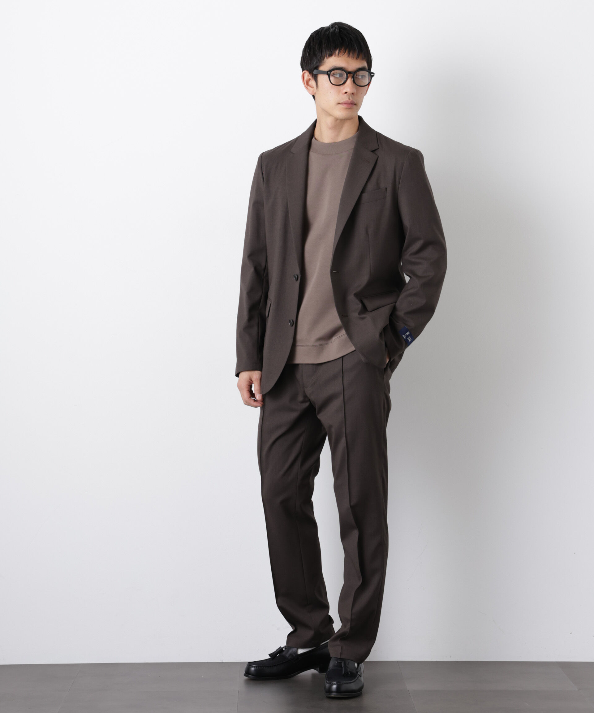 nano･universe「｢DamerinoSelect｣JAPANfabricウールストレッチパンツ（セットアップ可）」|スーツ|