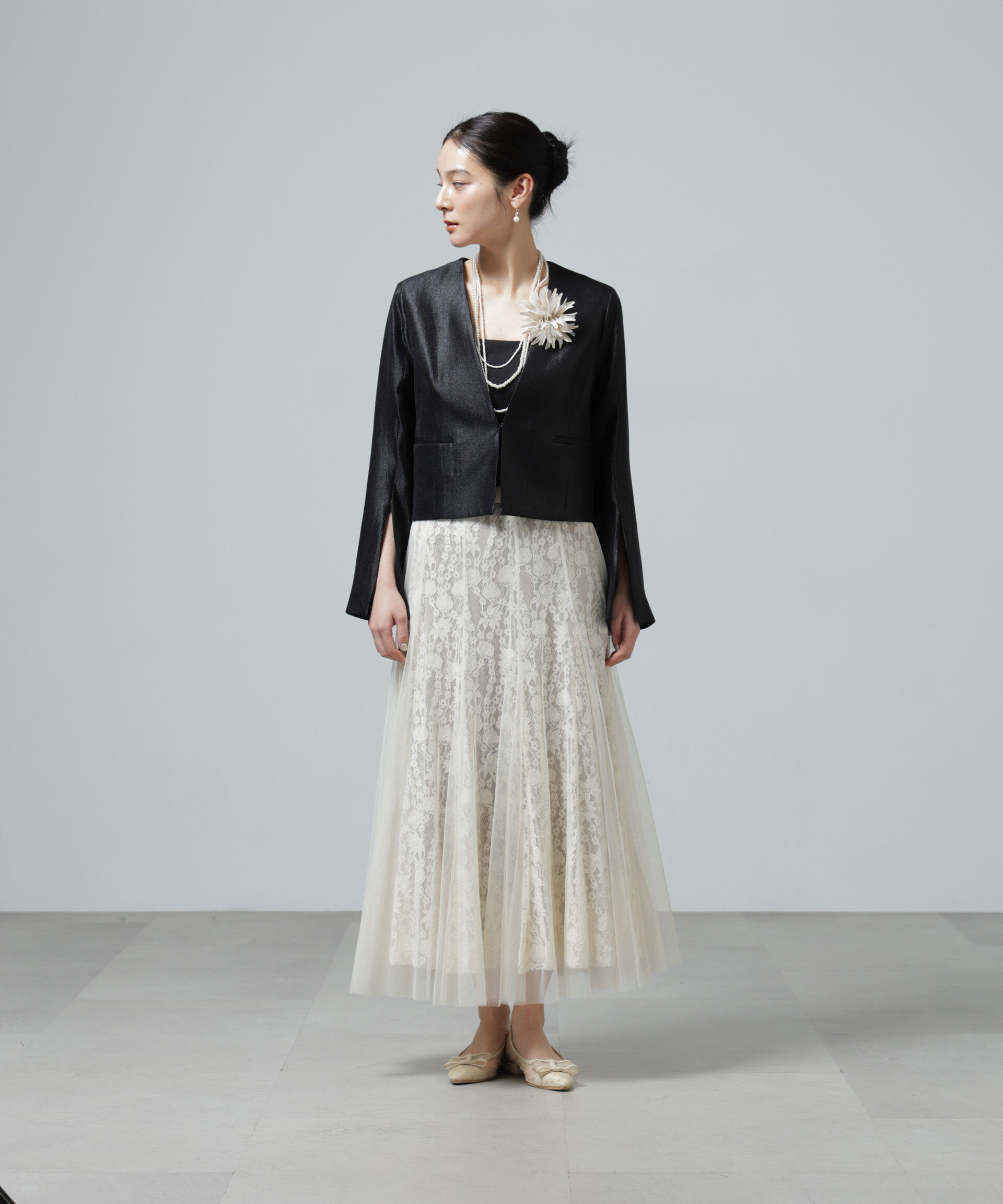 nano･universe「CHOKLATE PARIS/チュールレーススカート」|スカート|