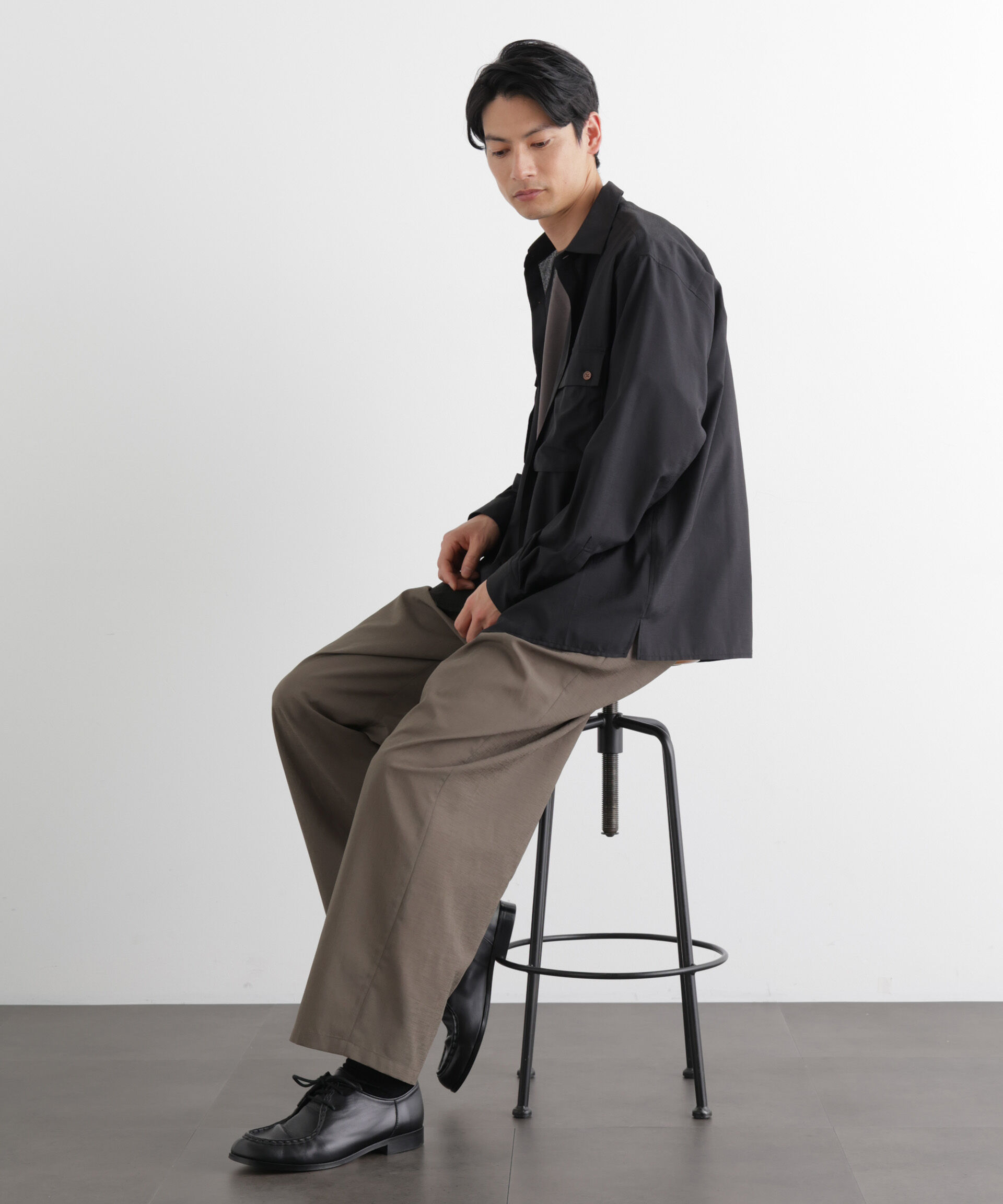 nano･universe「ﾃｸﾆｶﾙﾘﾈﾝﾗｲｸ2ﾀｯｸｲｰｼﾞｰｽﾗｯｸｽ/吸水速乾･接触冷  」|チノ|