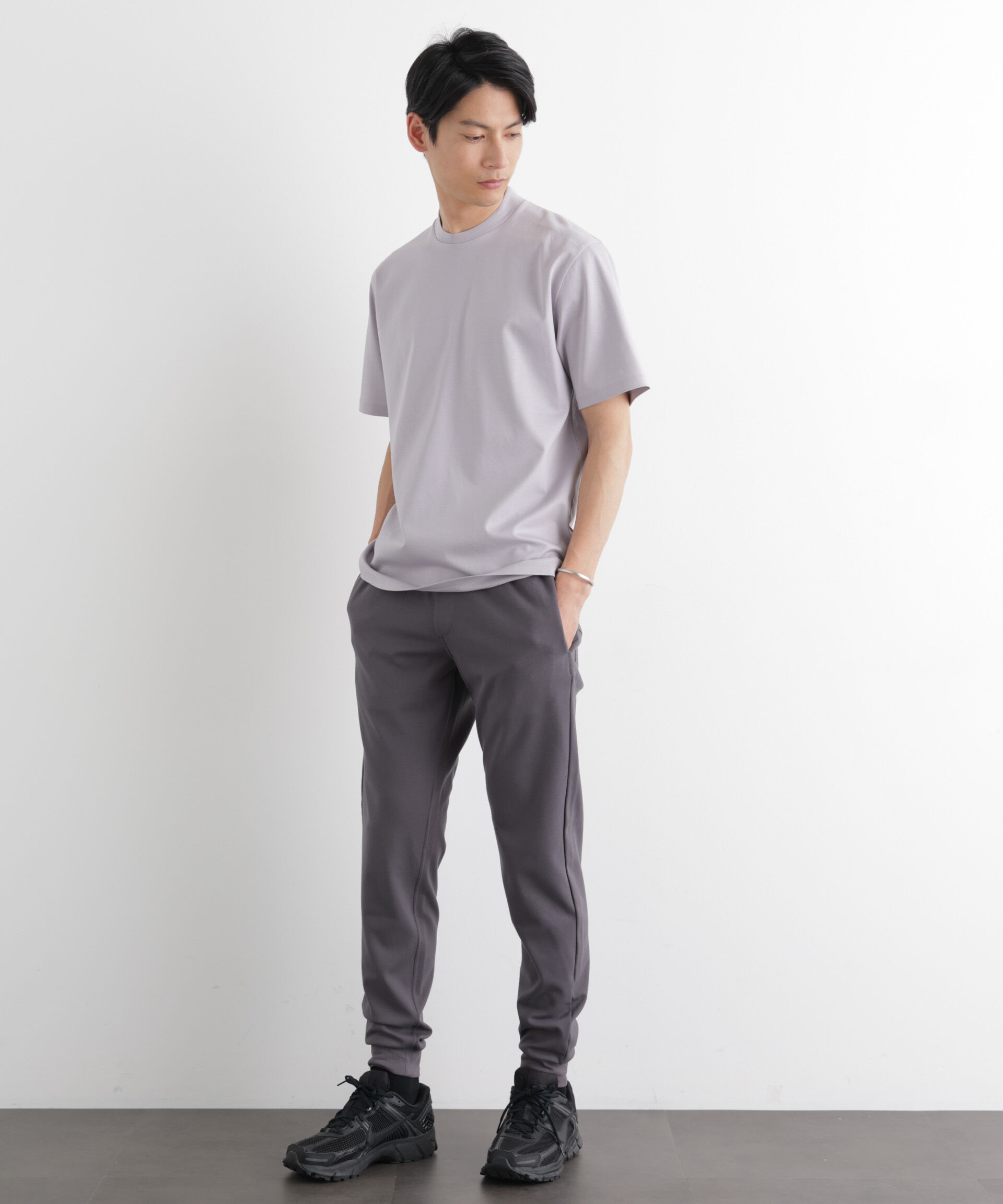 nano･universe「ジャケT(R) プレミアム クルーネック 半袖」|Tシャツ・カットソー|