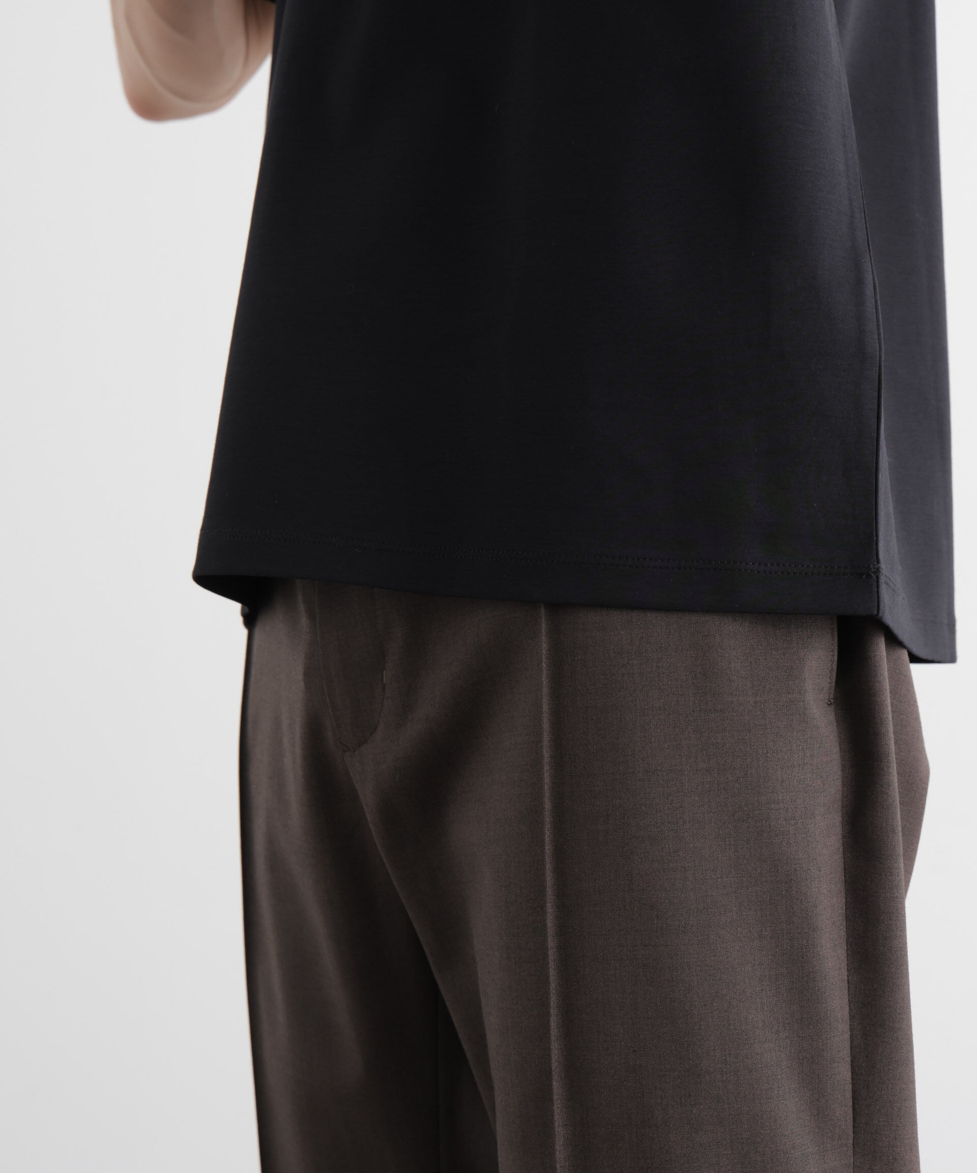 nano･universe「ジャケT(R)プレミアム Vネック 半袖」|Tシャツ・カットソー|