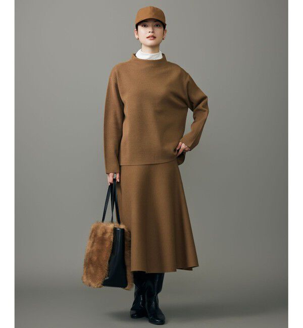 自由区「【カタログ掲載】ウールミラノニットフレア スカート」|スカート|