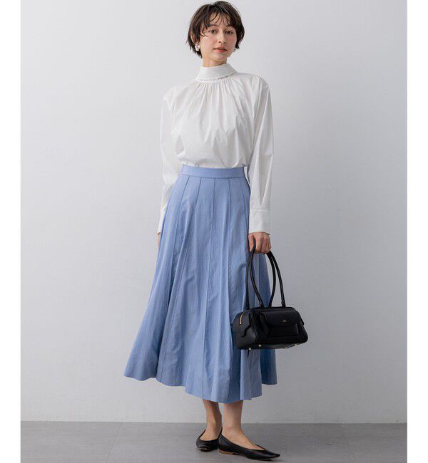 23区「【FUDGE掲載】マットライトタフタ フレアスカート」|スカート|