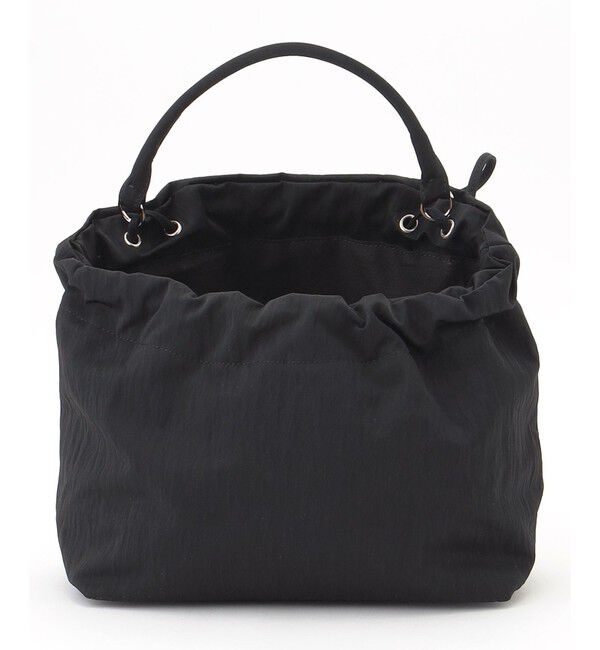 BEIGE,「【一部店舗限定】MARY AL TERNA / WRING ナイロンワンハンドルミニバック」|ハンドバッグ|Black