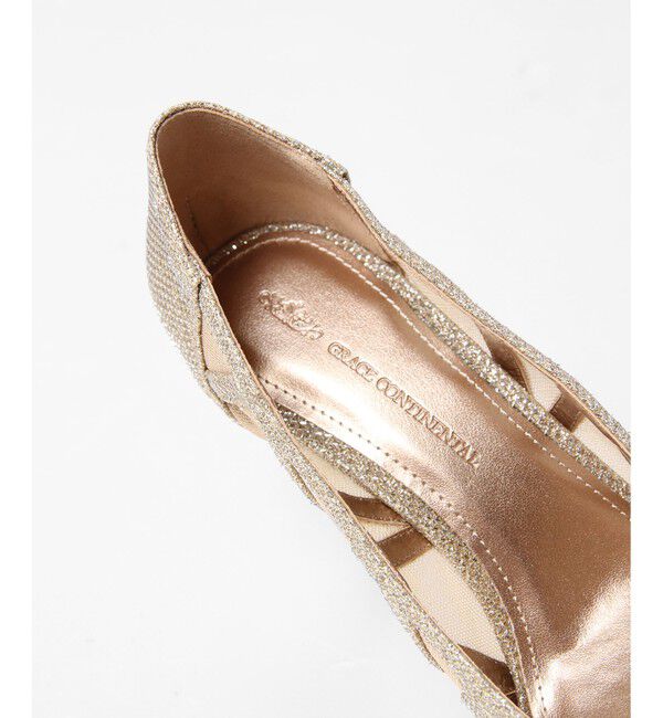 GRACE CONTINENTAL「ラインパターンパンプス」|パンプス|