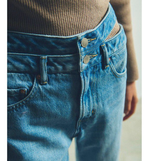 Grace Class「ダブルウエストデニムパンツ」|デニム|