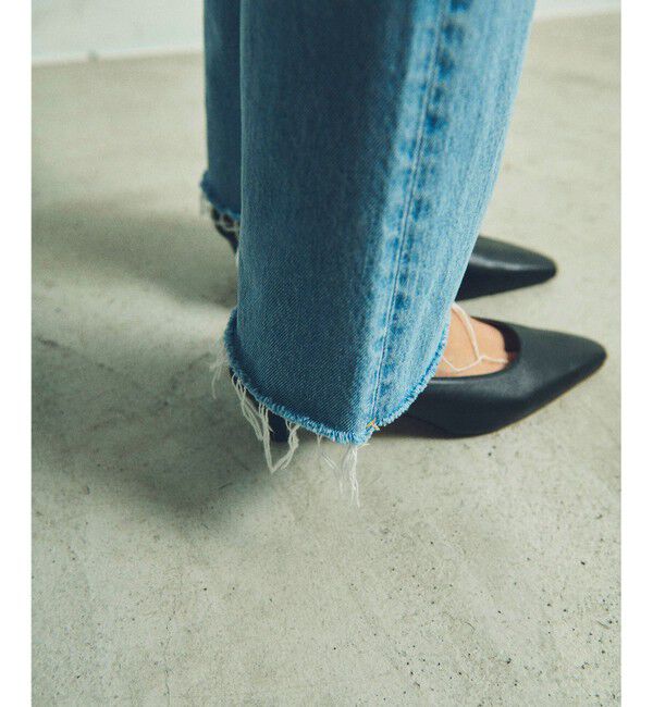 Grace Class「ダブルウエストデニムパンツ」|デニム|