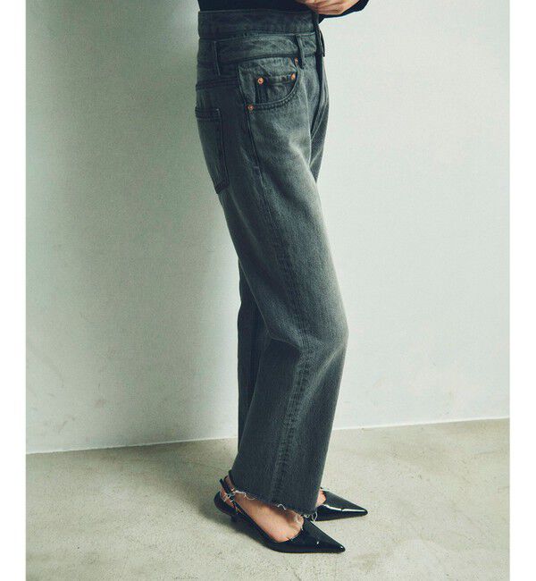 Grace Class「ダブルウエストデニムパンツ」|デニム|