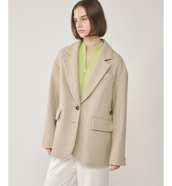 Diagram「ヘリンボーンツイードジャケット」|テーラードジャケット|ベージュ