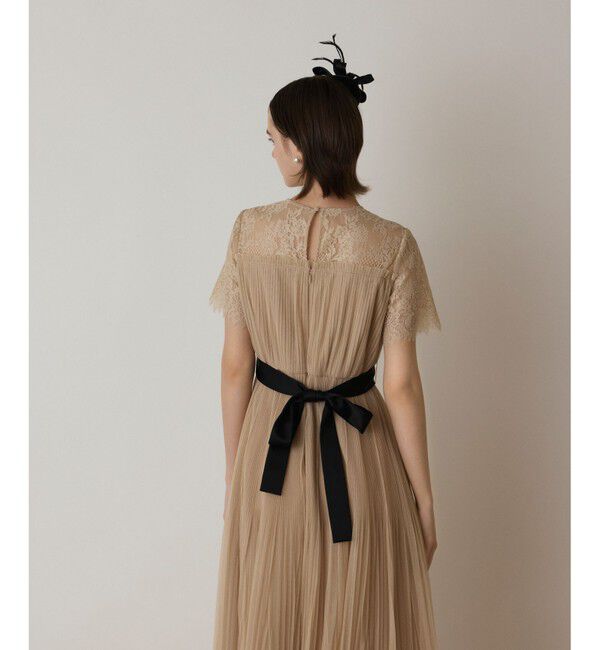 GRACE CONTINENTAL「チュールプリーツドレス」|ドレス|