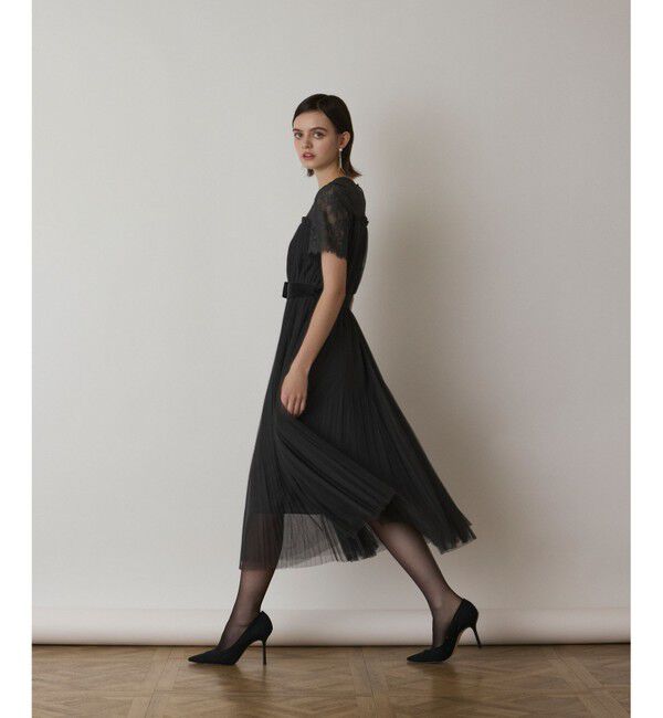 GRACE CONTINENTAL「チュールプリーツドレス」|ドレス|