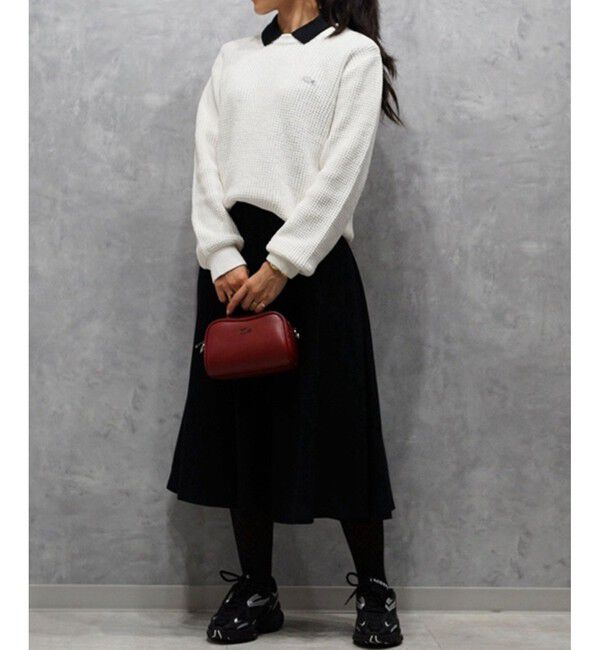 LACOSTE「ヘザーカラーリングワッフルニット / メランジニット」|ニット・セーター|