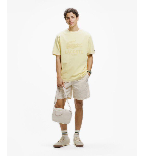 LACOSTE「ヴィンテージエフェクト ロゴTシャツ」|Tシャツ・カットソー|