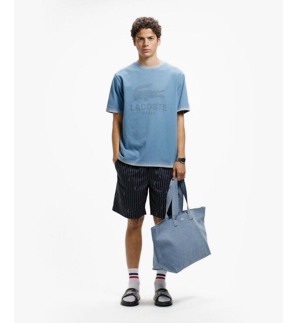 LACOSTE「ヴィンテージエフェクト ロゴTシャツ」|Tシャツ・カットソー|