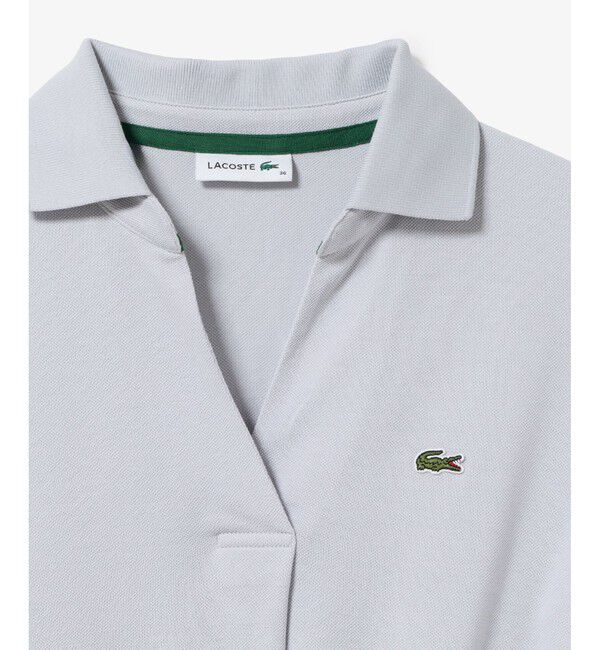 LACOSTE「スキッパーネックポロドレス / マキシ丈フレアワンピース」|ワンピース|