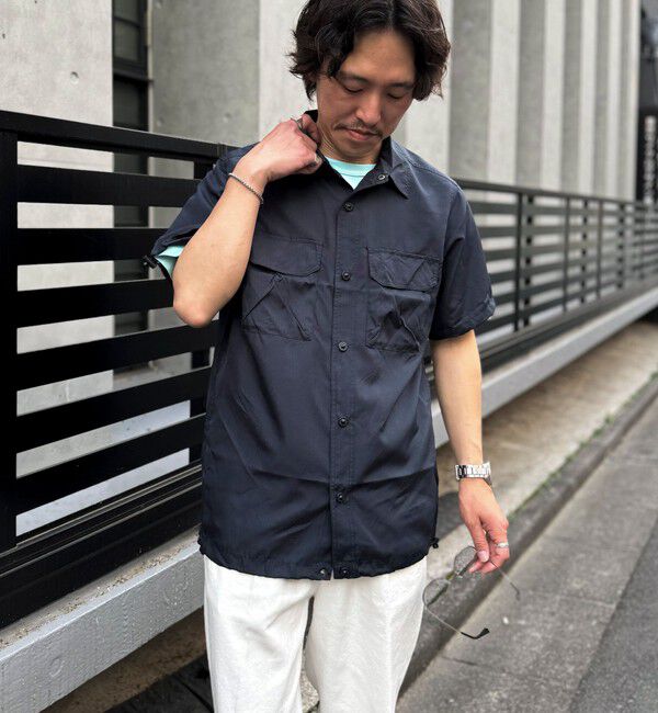 NOLLEY'S goodman「【TAION/タイオン】ノンダウン ミリタリー アジャスト半袖シャツ 25SS」|シャツ・ブラウス|