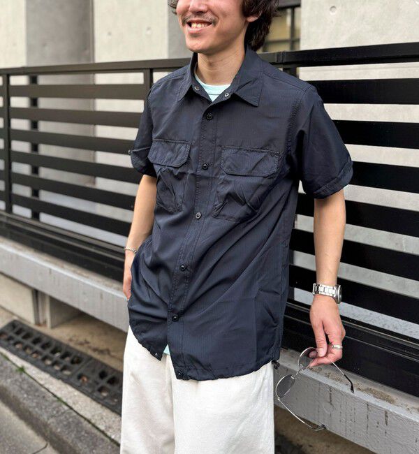 NOLLEY'S goodman「【TAION/タイオン】ノンダウン ミリタリー アジャスト半袖シャツ 25SS」|シャツ・ブラウス|