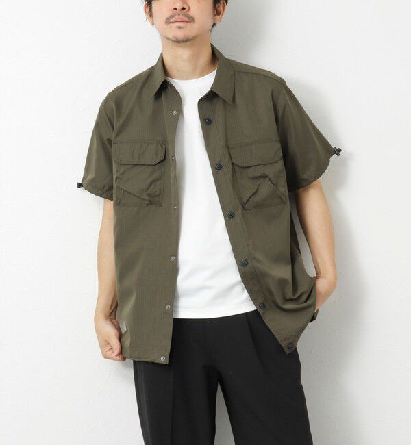 NOLLEY'S goodman「【TAION/タイオン】ノンダウン ミリタリー アジャスト半袖シャツ 25SS」|シャツ・ブラウス|