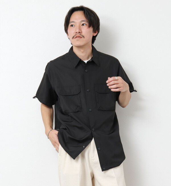 NOLLEY'S goodman「【TAION/タイオン】ノンダウン ミリタリー アジャスト半袖シャツ 25SS」|シャツ・ブラウス|