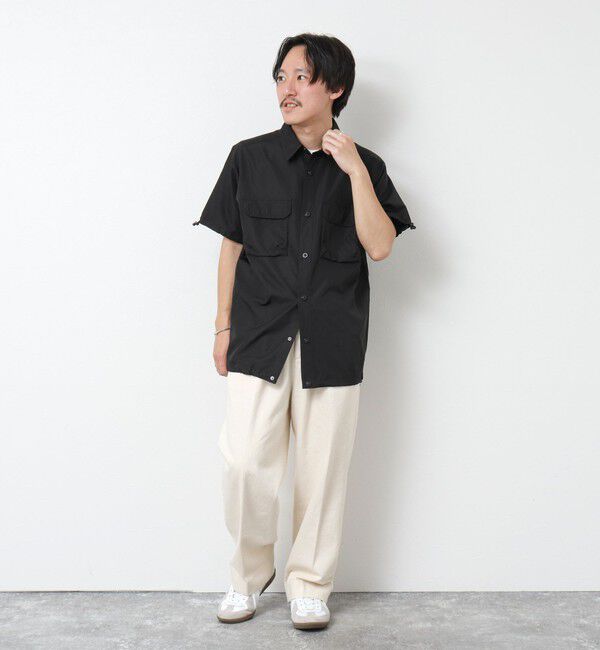 NOLLEY'S goodman「【TAION/タイオン】ノンダウン ミリタリー アジャスト半袖シャツ 25SS」|シャツ・ブラウス|