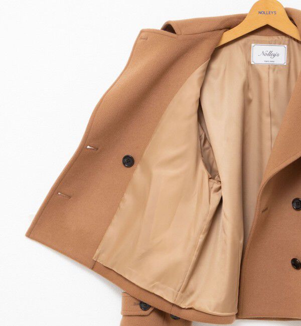 NOLLEY'S「ウールカシミヤダブルブレストコート」|ピーコート|