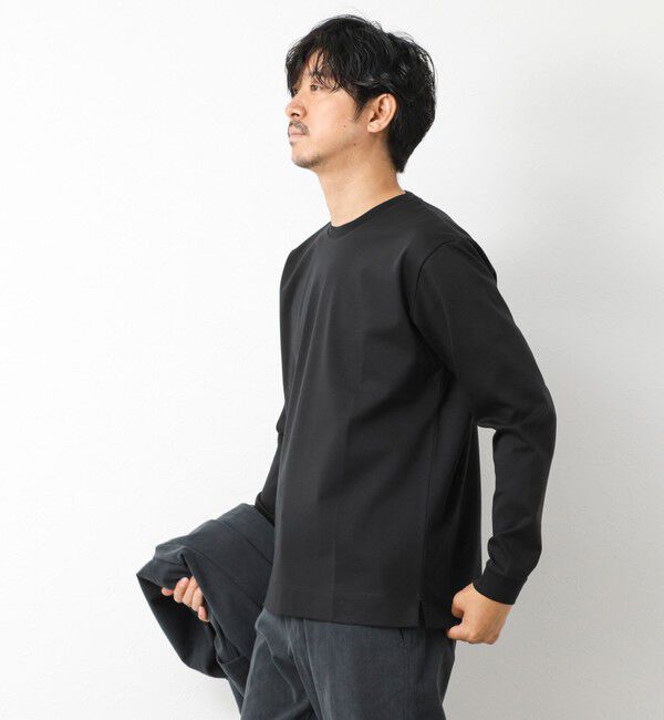 NOLLEY'S goodman「《ビジカジ対応》超長綿ハイゲージシルケット ポンチドレスCN ロンT 25AW」|Tシャツ・カットソー|