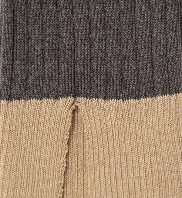 NOLLEY'S sophi「《手洗い可能》ウール混ワイドリブ袖口配色プルオーバー」|ニット・セーター|