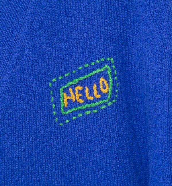 Rie Miller「《手洗い可能》ハンド刺繍Vネックカーディガン」|カーディガン|