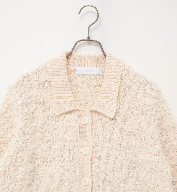 NOLLEY'S sophi「《手洗い可能》ファンシーヤーンポロ衿カーディガンジャケット」|カーディガン|