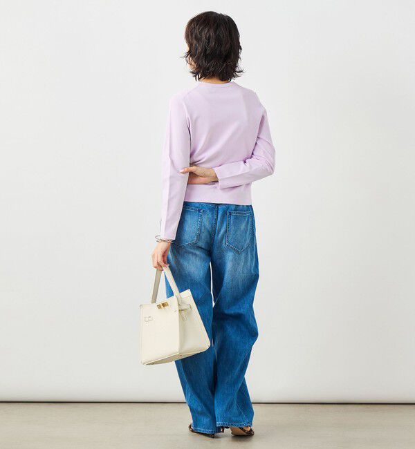 NOLLEY'S sophi「《アンサンブル対応》 《手洗い可能》マルチファンクションクルーネックカーディガン」|カーディガン|