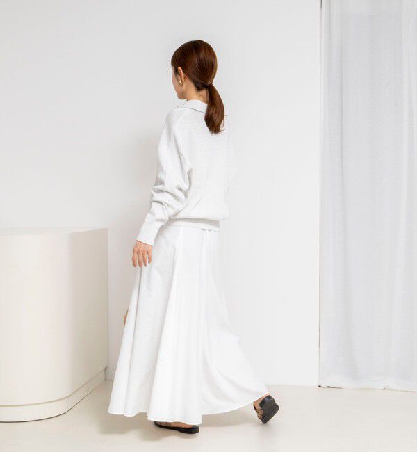 NOLLEY'S「《手洗い可能》ギマコットンポロ襟プルオーバー」|ニット・セーター|