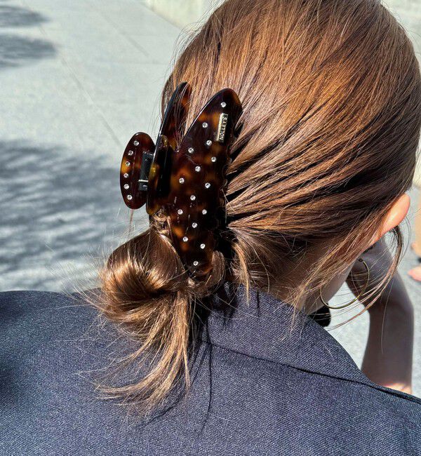 NOLLEY'S「NOLLEYS キラドットクリップ」|ヘアゴム・シュシュ|ブラウン系1