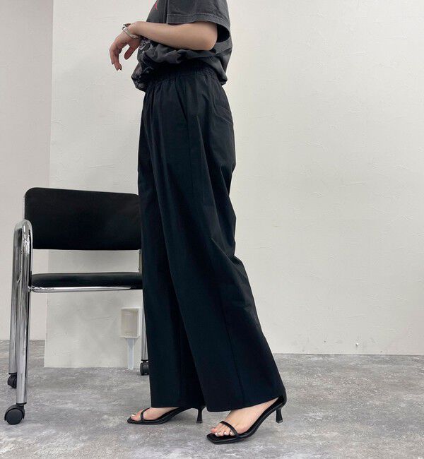 fredy emue「綿ナイロンストレッチセミワイドパンツ」|チノ|