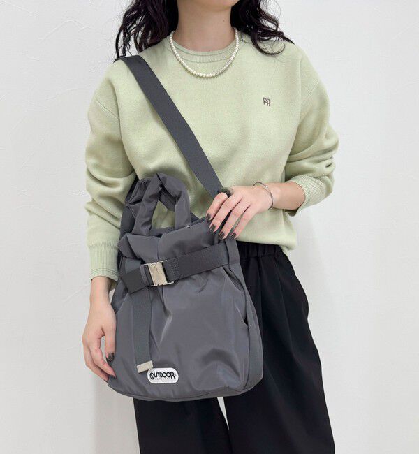 fredy emue「【OUTDOOR PRODUCTS /アウトドアプロダクツ】2wayベルトトートバッグS」|ショルダー・メッセンジャー|チャコールグレー
