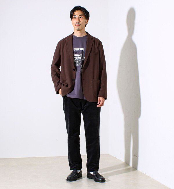 GLOSTER「【オンオフ兼用の大人カジュアルジャケット】両面起毛 ストレッチジャケット」|テーラードジャケット|